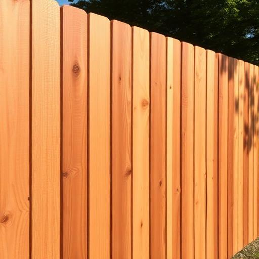 Cedar fence material